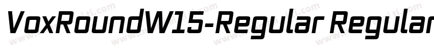 VoxRoundW15-Regular Regular字体转换